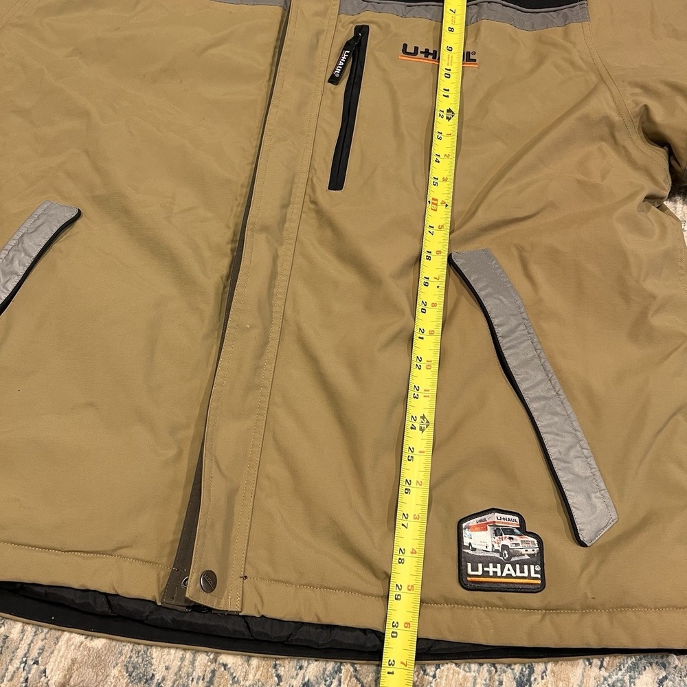 UHaul Men's Full Zip Jacket Coat Reflective Hooded Insulated 4XL Employee U-haul - Picture 5 of 13
